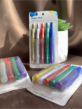Glitter Glue Tube Set lot of 3… 30 total markers
